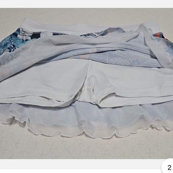 Sofibella Women’s Multicolor UV mini Tennis Skort, size Large - Picture 4 of 5